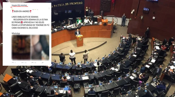 ¡Puercos! PRI retuitea anuncio de sexoservidora; alega hackeo