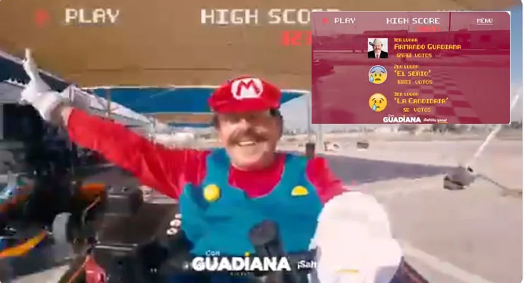 Armando Guadiana celebra Día del Niño disfrazado de Mario Bros (VIDEO)