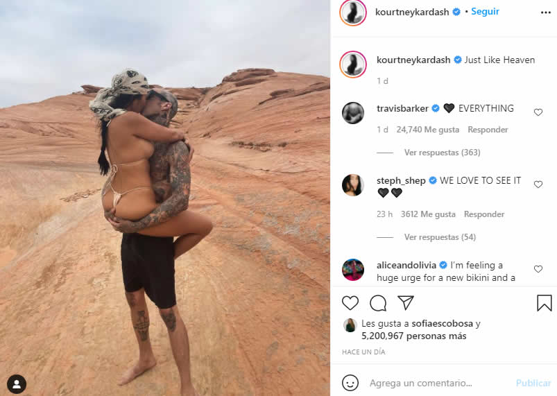 Kourtney Kardashian desafía censura de Instagram con arriesgado bikini