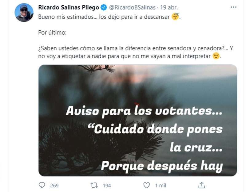 'Ambas somos cenadoras': El polémico tuit de Lilly Téllez contra Citlalli Hernández