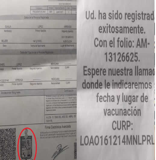 Niegan vacuna a abuelita de 104 años por error en CURP en Nuevo León