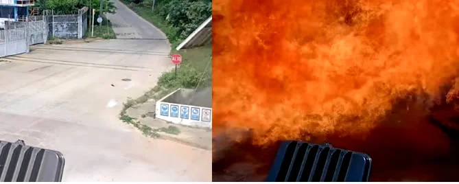 Captan momento exacto de la explosión de Pajaritos en Coatzacoalcos (VIDEO)