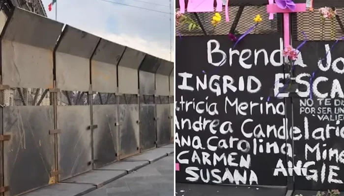 800 mil pesos costaron las vallas de Palacio Nacional por protestas feministas