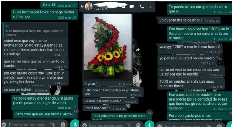 #LadyFlorecitas: Exhiben a mujer por coda; quería arreglo de flores por 200 pesitos