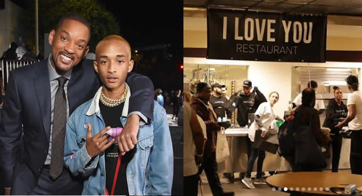 I Love You: el restaurante del hijo de Will Smith donde personas sin hogar podrán comer gratis
