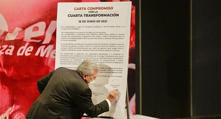 Rocha Moya firma compromiso con la 4T como gobernador electo de Sinaloa