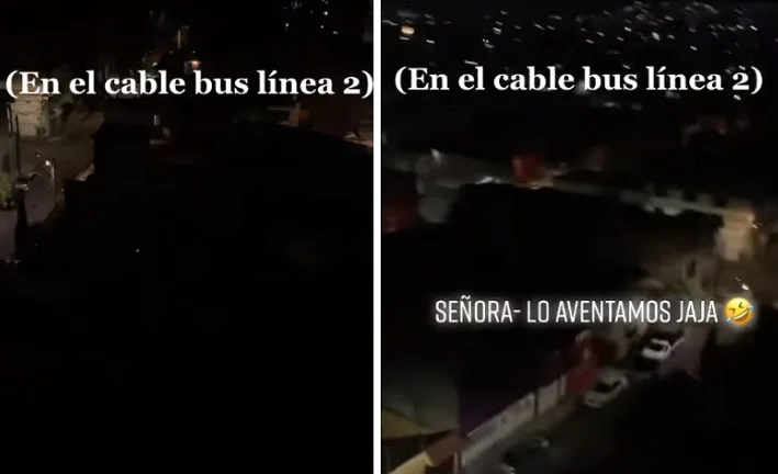 Hombre bromea con asalto en Cablebús; pasajeras le siguen la corriente en el vagón