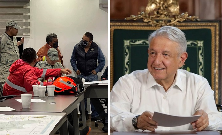 AMLO confirma apoyo a ciudadanos afectados por desbordamiento de ríos en Tula