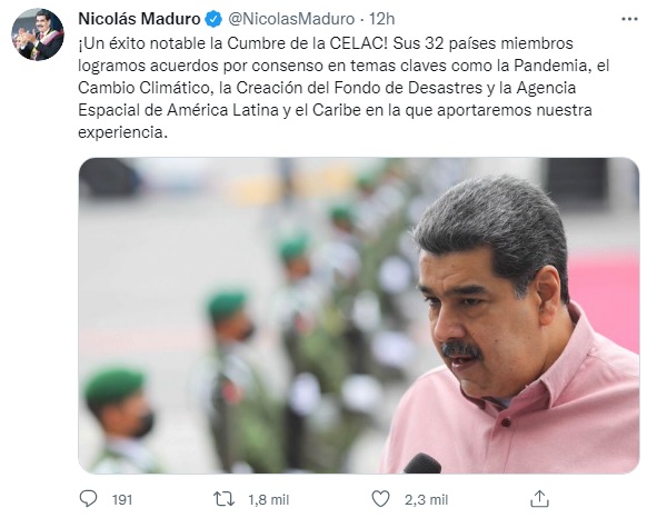 'No podrán detenernos': Nicolás Maduro afirma que la Celac fue un éxito