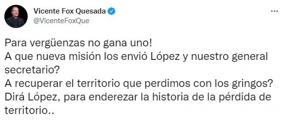 Vicente Fox reacciona sobre detención