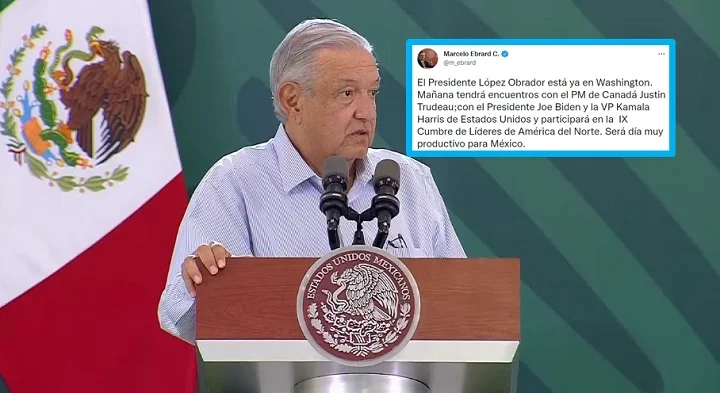 AMLO llega a Estados Unidos para cumbre con Joe Biden y Justin Trudeau