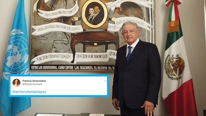 Patricia Armendáriz propone a AMLO como Premio Nobel de la Paz