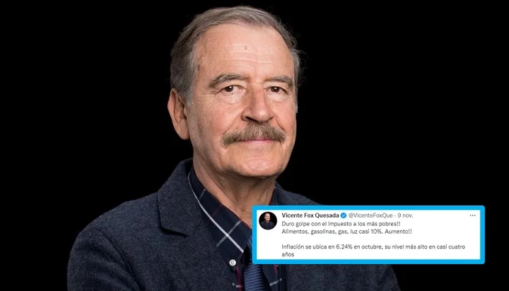 Vicente Fox acusa supuesta inflación y aumento en costo de alimentos en México
