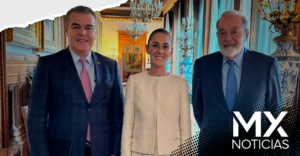 Claudia Sheinbaum y Carlos Slim se reúnen en Palacio Nacional