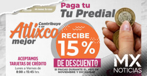 ¡Ahorra y cumple! aprovecha descuentos en pago de predial en Atlixco