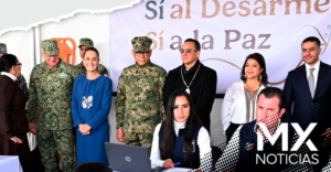 Desde la Basílica de Guadalupe, Sheinbaum lanza ‘Sí al desarme, sí a la paz’