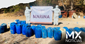 Marina destruye laboratorio clandestino de drogas en Culiacán