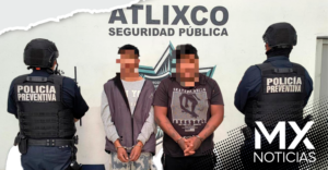 Detienen a dos personas por consumo de sustancias nocivas en Atlixco