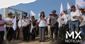 Ariadna Ayala presidenta de Atlixco inicia obra en beneficio del pueblo de San Pedro Benito Juárez