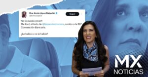 Kenia López Rabadán ‘presume’ viajar junto al senador Noroña