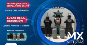 Secretaría de Seguridad Ciudadana de Atlixco detienen a sujeto por robo a casa habitación