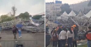 Colapsa escenario en la GAM; hay 7 heridos (VIDEO)
