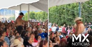 Festejos del Día de la Madre con strippers causan polémica en Hidalgo (VIDEO)