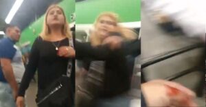 Fardera le pica el ojo con una navaja a policía tras detenerla por robo (VIDEO)