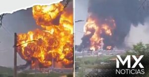 Se incendia fábrica de diésel cerca de la refinería de Cadereyta (VIDEO)