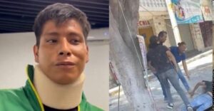 Vendedor que sufrió golpiza exige justicia a Congreso de Puebla
