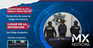 Detienen en Atlixco a sujeto con arma de fuego y posible droga