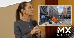 Sheinbaum reprueba violencia de la CNTE en CDMX