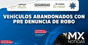 Recuperan tres vehículos robados en Atlixco gracias a estrategia de seguridad ciudadana