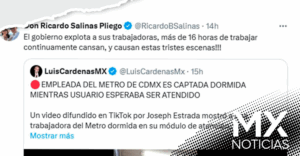 Metro de CDMX investiga a empleada dormida en taquilla tras video viral