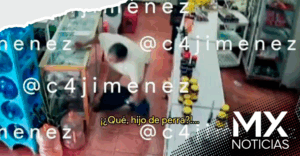 En calzones y con machete, comerciante defiende su tienda de ladrón en Veracruz (VIDEO)
