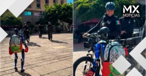 VIDEO | «Todo lo que traigo es ilegal»: Robot sorprende a policías en las calles de Guadalajara