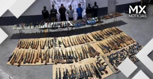 Interceptan arsenal de 210 armas procedente de Texas para grupos criminales