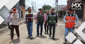 Supervisa gobierno de Pepe Chedraui trabajos de rehabilitación vial en San Felipe Hueyotlipan