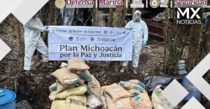 Aseguran laboratorio clandestino con más 2 de toneladas de sustancias químicas en Michoacán