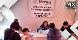 Salud y prevención llegan a Ahuazotepec con apoyo de Marina y Defensa