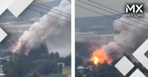 VIDEO | Así explotó almacén de polvorín en Tultepec