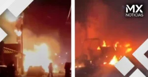 VIDEO | Coche bomba explota frente a comandancia de Ojocaliente