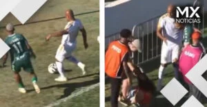 VIDEO | Futbolista golpea con el balón a reportera y la deja inconsciente