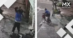 VIDEO | Golpean brutalmente a hombre con un bate para robarle su bici