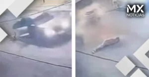 VIDEO | Mujer se lanza de carro en movimiento para escapar de su expareja