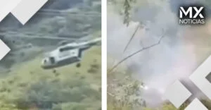 VIDEO | Se desploma helicóptero de la Armada en Jalisco