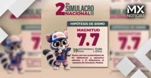 Puebla participará en el Segundo Simulacro Nacional 2026 con hipótesis de sismo de 7.7