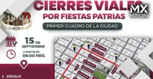 Informa Gobierno de Pepe Chedraui cierres viales ante las Fiestas Patrias 2026
