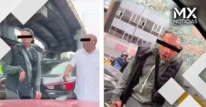 VIDEO | Agreden a conductor en Mixcoac, CDMX; hay 2 detenidos