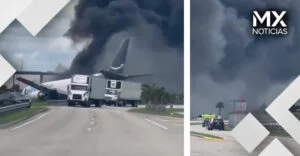 VIDEO | Avión de Prime Air se estrelló en el Aeropuerto Internacional de Miami